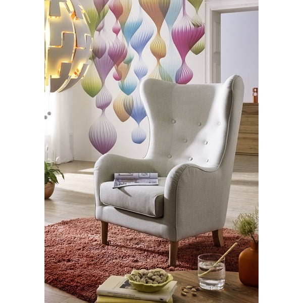 Siva fotelja Max Winzer Miriam Linen-image-1