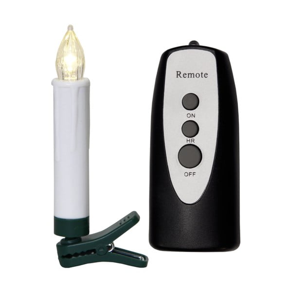 Set od 10 LED svijeća s daljinskim upravljačem Best Season Shaft, visina 13,5 cm