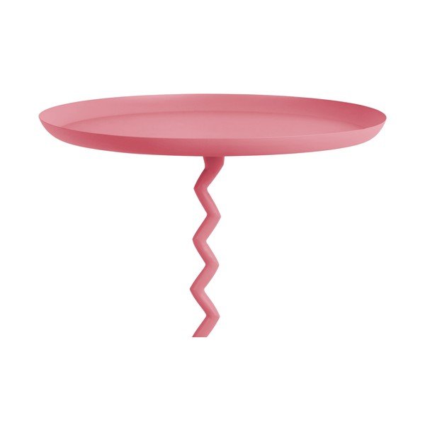 Metalni okrugao pomoćni stol ø 44 cm Zig Zag – Leitmotiv-image-1