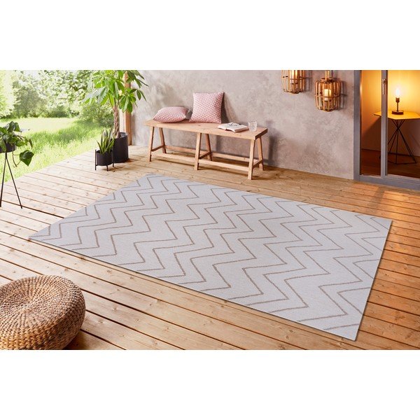 Brown-beige vanjski tepih Ragami Lisabon, 120 x 170 cm-image-1