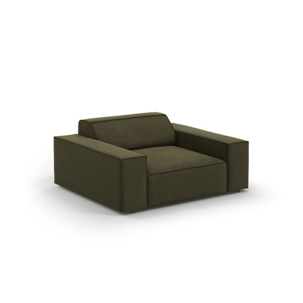 Zelena baršunasta fotelja Jodie – Micadoni Home-image-4