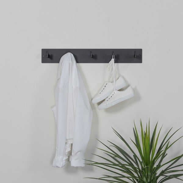 Crna metalna zidna vješalica 70 cm Leatherman – Spinder Design-image-2