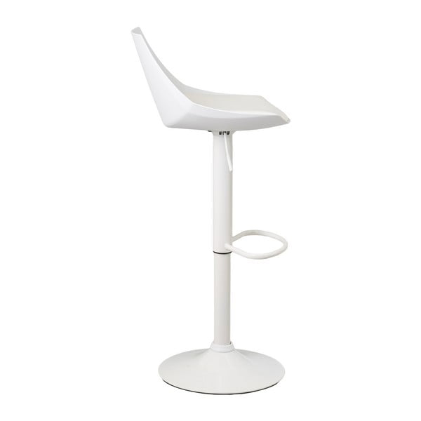 Bijele barske stolice u setu podesive visine 2 kom od umjetne kože (visine sjedala 56,5 cm) – Casa Selección-image-1