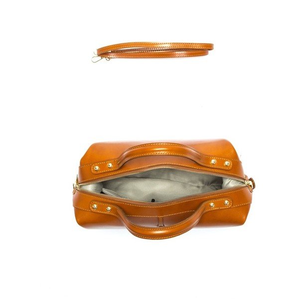 Kožna torbica Anna Luchini 355L Cognac-image-1