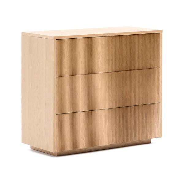 Komoda u dekoru hrasta u prirodnoj boji 90x79x50 cm Helvine – Kave Home-image-2