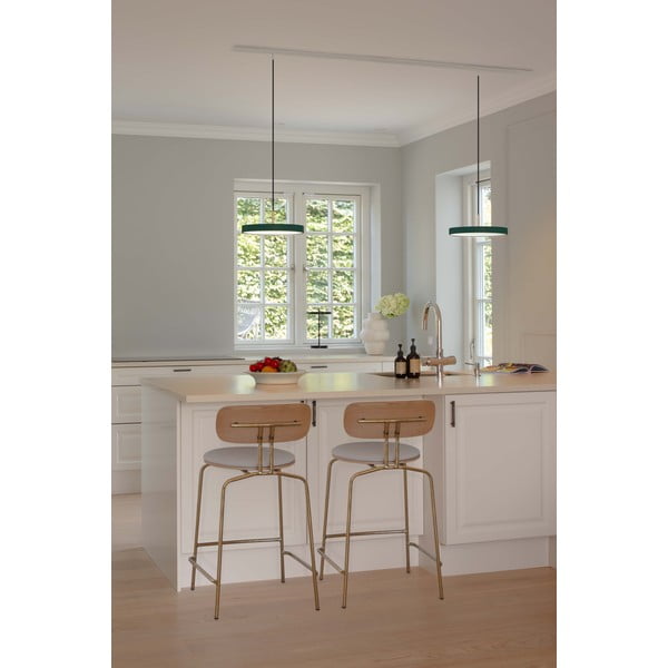 Tamno zelena metalna LED viseća svjetiljka s mogućnosti zatamnjivanja s metalnim sjenilom ø 31 cm Asteria Plus – UMAGE-image-3