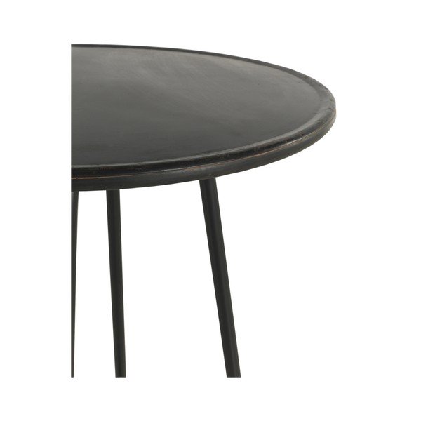 Crni metalni barski stol Geese Industrial Style, visina 75 cm-image-2