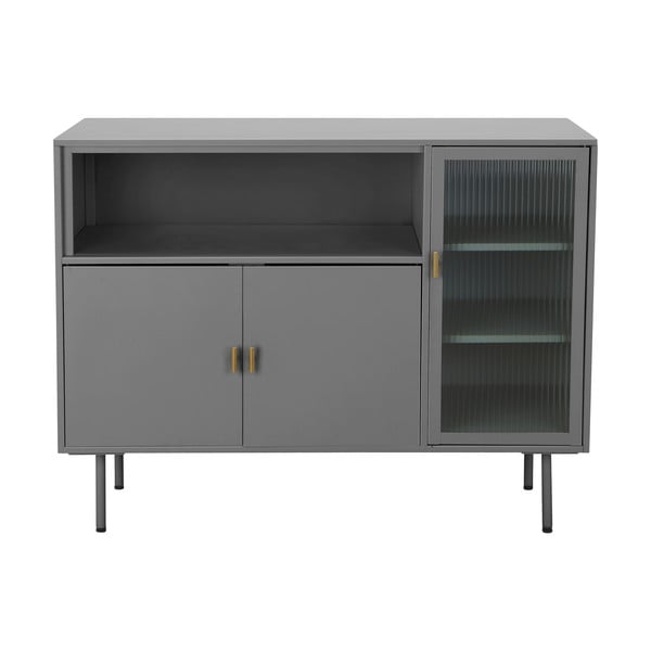 Siva metalna vitrina 104x80 cm Rosalie – Støraa