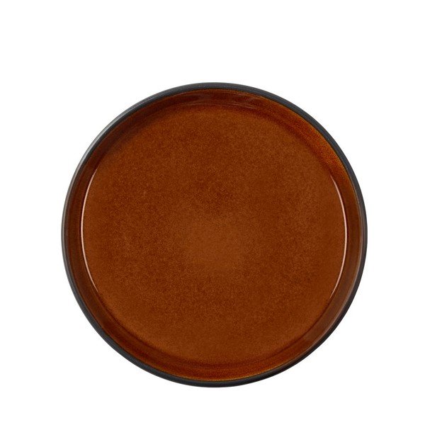 Crni/jantarni desertni tanjur od kamenine ø 17 cm Gastro Black/Amber – Bitz