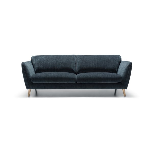 Plava baršunasta sofa 227 cm Stella – Sits