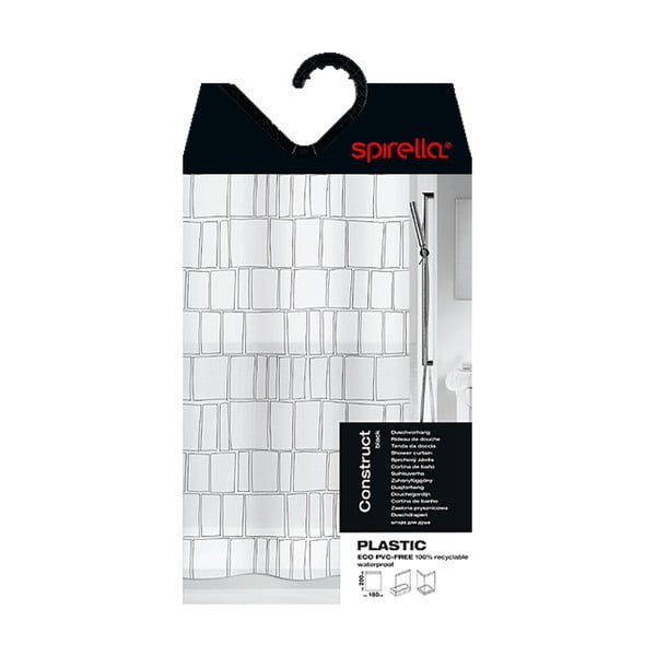 Tuš zavjesa 180x200 cm Construct – Spirella-image-4