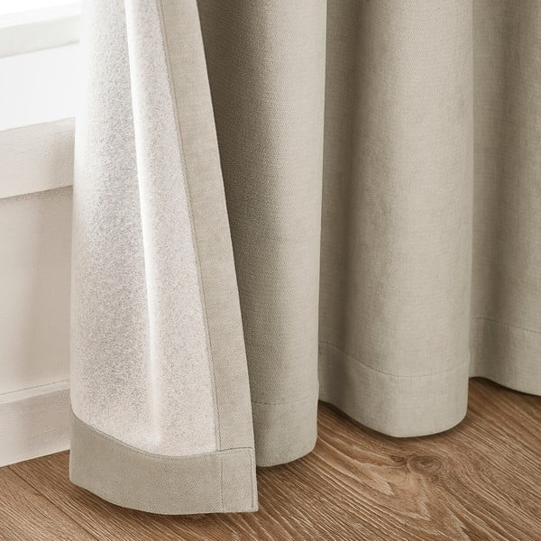 Bež zatamnjujuće zavjese u setu 2 kom 117x137 cm Wilson – Catherine Lansfield-image-2