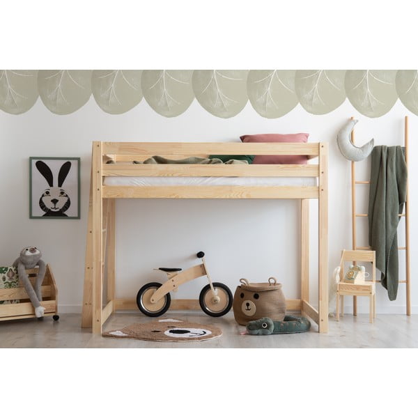 Povišeni dječji krevet od borovine 70x160 cm CLPBA - Adeko