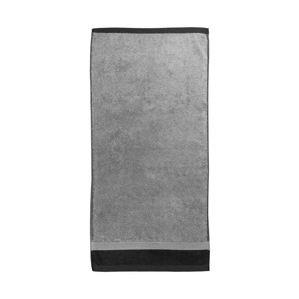 Sivi pamučni ručnik Ethere Banda Antracit, 100 x 150 cm