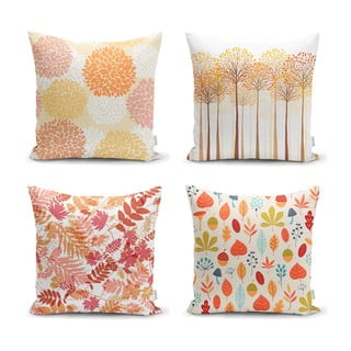 Set od 4 ukrasne jastučnice Minimalist Cushion Covers Autumn Design, 45 x 45 cm