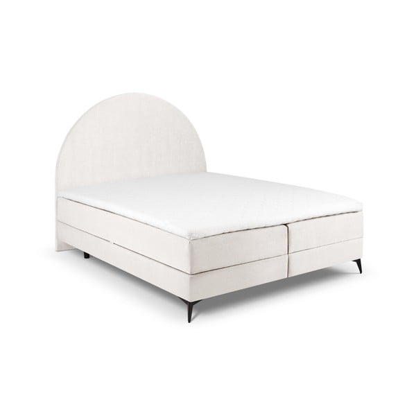 Bež boxspring krevet s prostorom za pohranu 180x200 cm Sunrise - Cosmopolitan Design