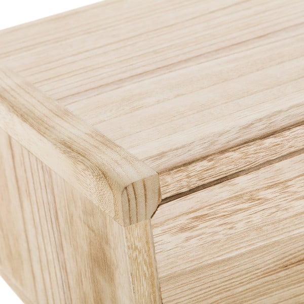 Noćni ormarić od egzotičnog drveta u prirodnoj boji Natural Way – Casa Selección-image-1