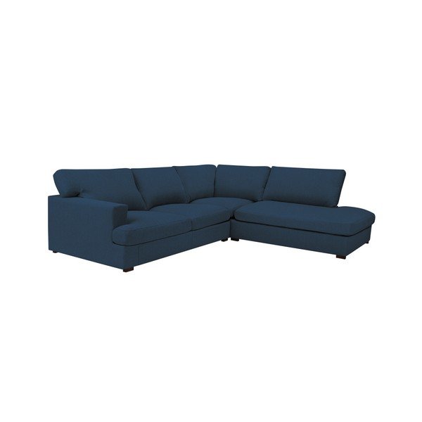 Plava kutna garnitura Windsor & Co Sofas Daphne, desni kut-image-1