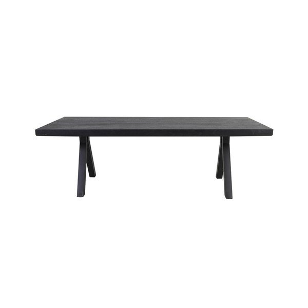 Crni blagovaonski stol 100x240 cm Muden – Light & Living