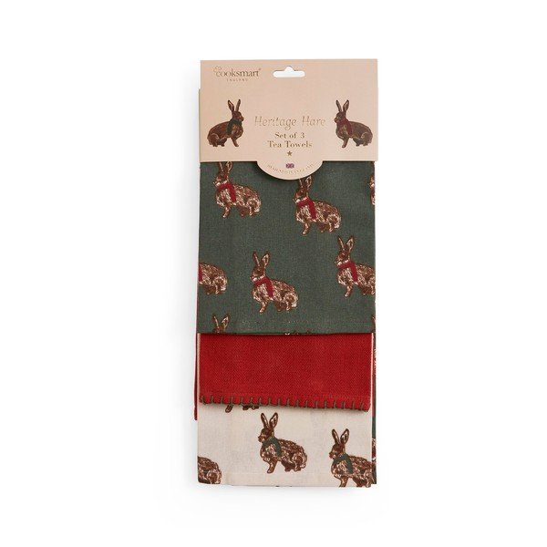 Kuhinjska krpa 3 kom 45x65 cm Heritage Hare – Cooksmart ®