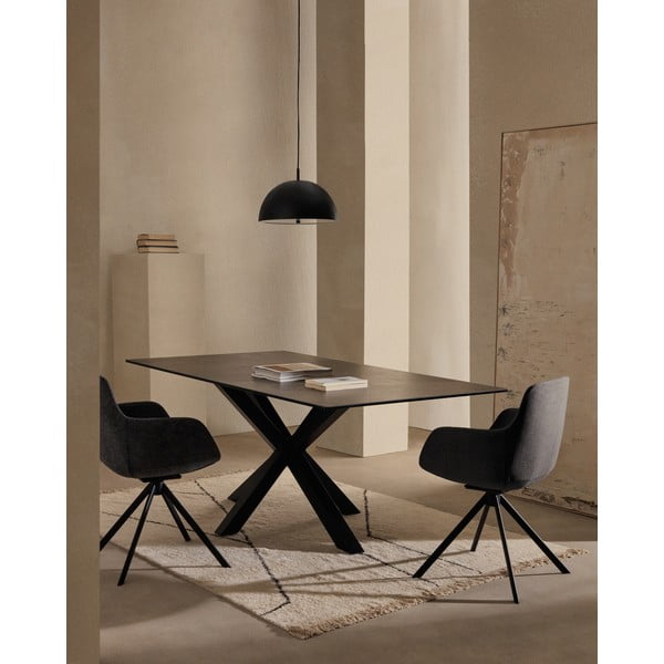 Crna viseća svjetiljka s metalnim sjenilom ø 39,5 cm Catlar – Kave Home-image-2