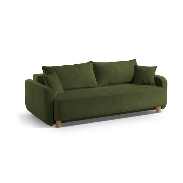 Zelena sklopiva/s prostorom za odlaganje sofa 231 cm Elen – Micadoni -image-2