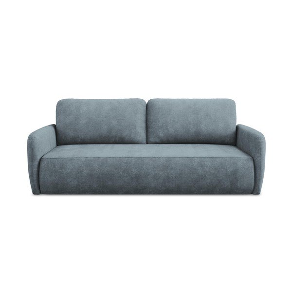 Prljavo plava sklopiva/s prostorom za pohranu sofa od šenila 218 cm Lilo – Makamii