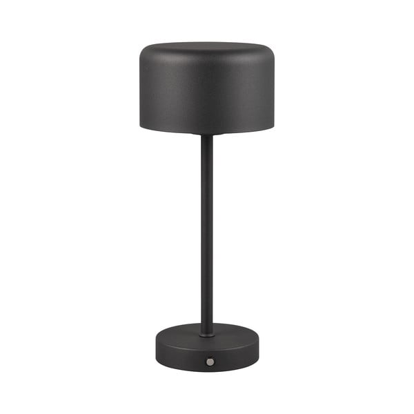 Mat crna LED stolna lampa s mogućnošću zatamnjivanja (visina 30 cm) Jeff – Trio