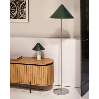 Zelena stolna lampa s metalnim sjenilom (visina 32 cm) Valentine - Kave Home