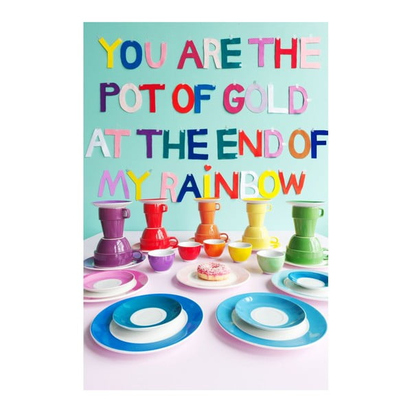 Set od 6 šalica s tanjurićem i Espresso Rainbow stalkom-image-2