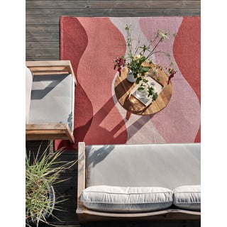 Crveni unutarnji i vanjski tepih 70x100 cm Urvi Fire – Pappelina