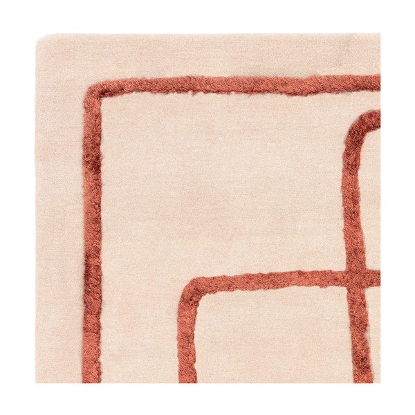 Ciglasti/krem ručno rađen vuneni tepih 160x230 cm Matrix – Asiatic Carpets-image-4