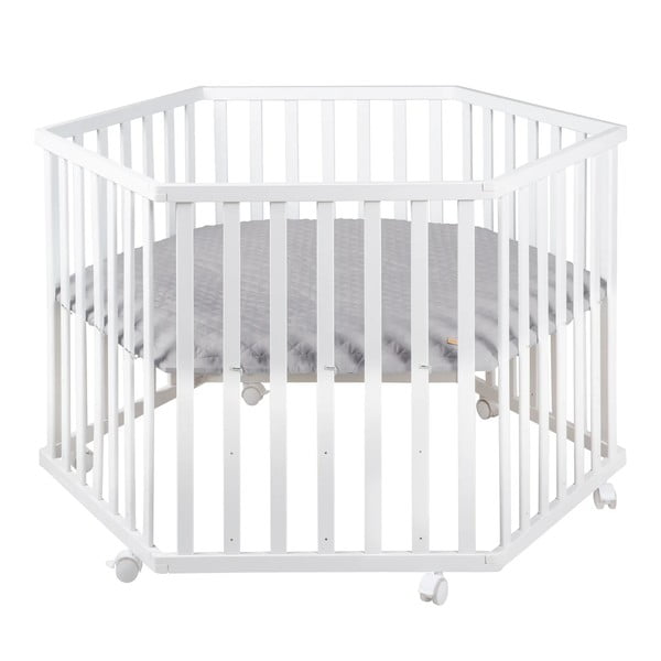 Bijeli putni krevetić 112x97 cm Roba style – Roba-image-2