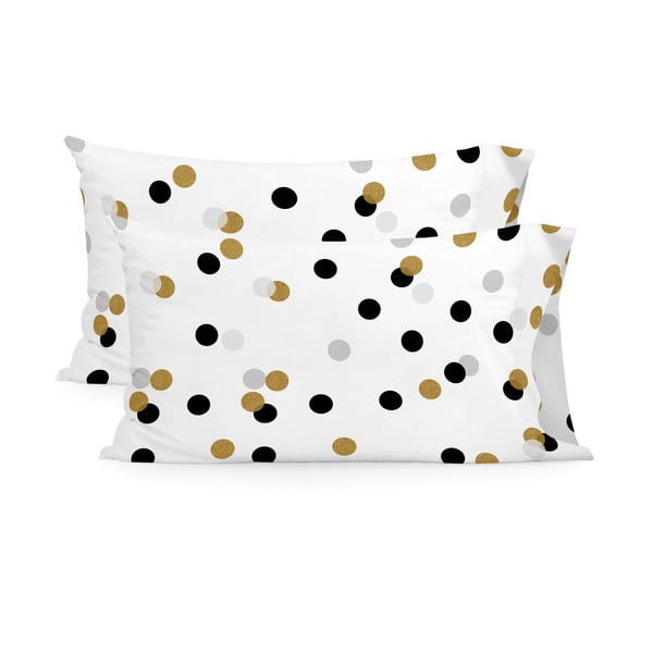 Pamučne jastučnice u setu 2 kom 50x75 cm Golden dots – Blanc