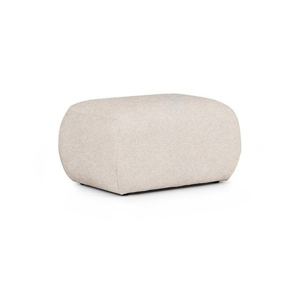 Krem tabure od bouclé tkanine Mirel – Rodier-image-2