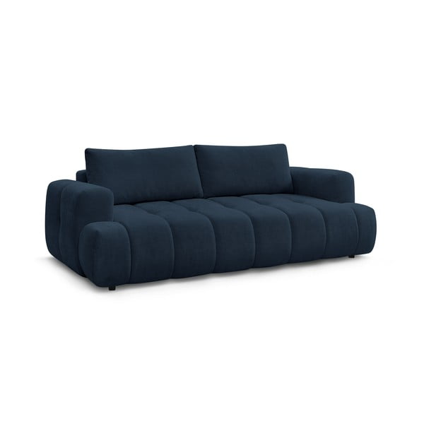 Tamno plava sklopiva/s prostorom za odlaganje sofa 251 cm Fuji – Bobochic Paris-image-3
