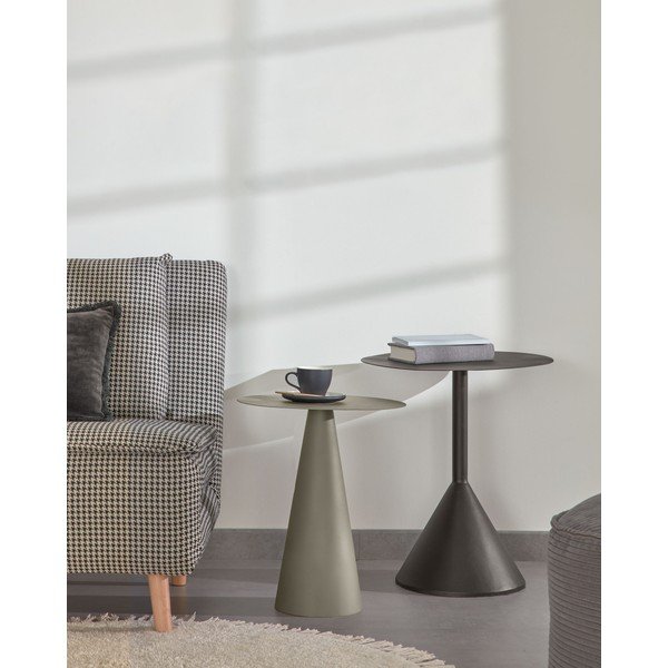 Metalni okrugao pomoćni stol ø 40 cm Shirel – Kave Home-image-1