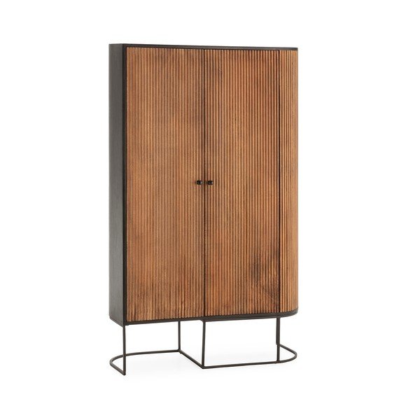 Komoda od masivnog manga u prirodnoj boji 100x165x40 cm Curve – MOME