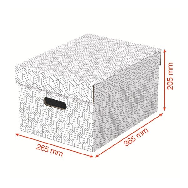 Sada 3 bílých úložných boxů Leitz Eselte, 26,5 x 36,5 cm-image-2