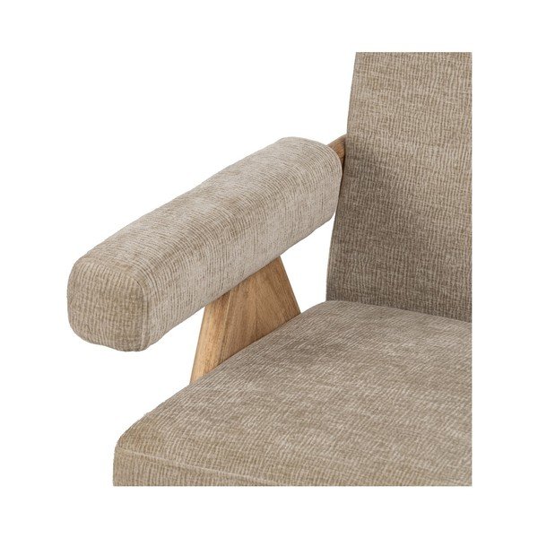 Bež fotelja od šenila Rest – Ixia-image-4