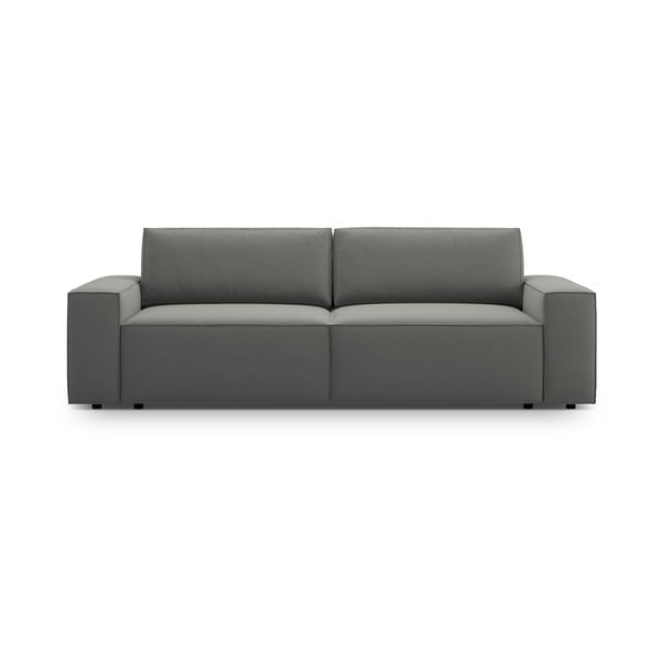 Svijetlo siva baršunasti sklopiva/s prostorom za odlaganje sofa 247 cm Jodie – Micadoni 