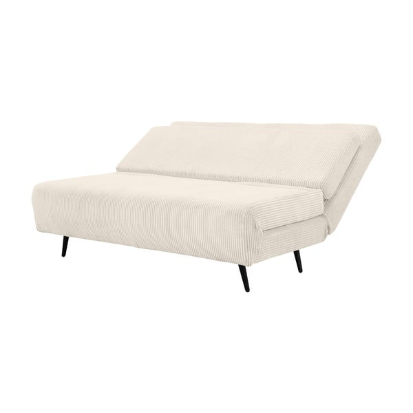Krem sklopiva sofa od samta 140 cm Mallory – Støraa-image-1