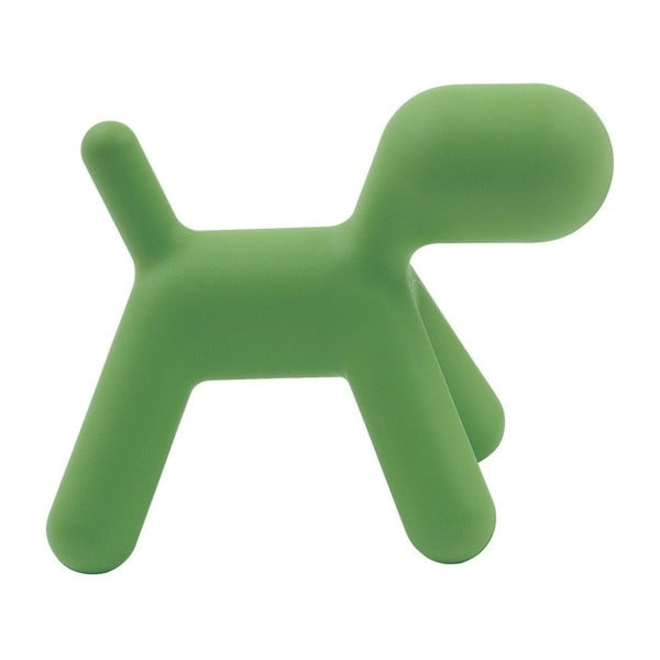 Zelena dječja stolica u obliku psa Magis Puppy, visina 45 cm
