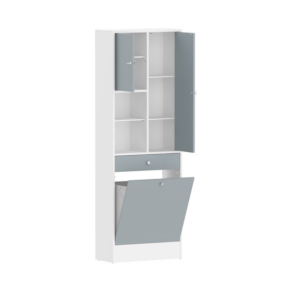 Bijeli/sivi kupaonski ormarić 63x181 cm Combi – TemaHome-image-3