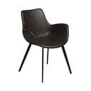 Tamno siva podstavljena blagovaonska stolica s naslonima za ruke Hype – DAN-FORM Denmark