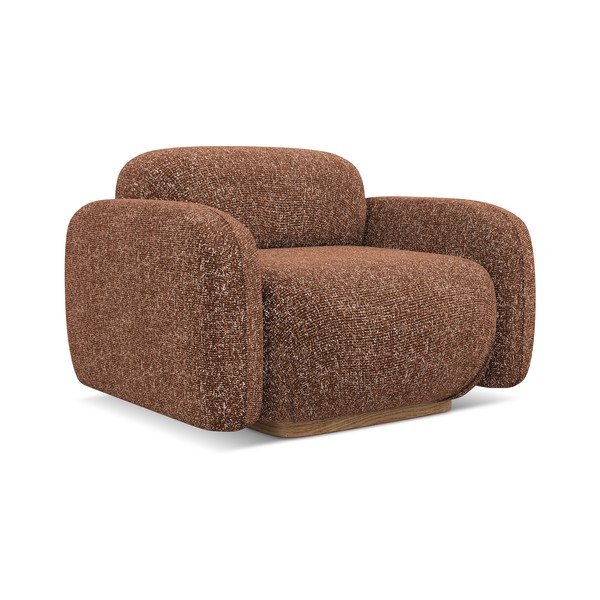 Narančasta/smeđa fotelja Ailani – Makamii