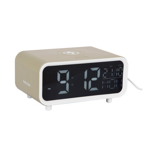 Digitalna budilica s bežičnim punjačem Chunky LED – Karlsson