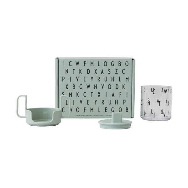 Zelena dječja šalica Design Letters Grow With Your Cup-image-2