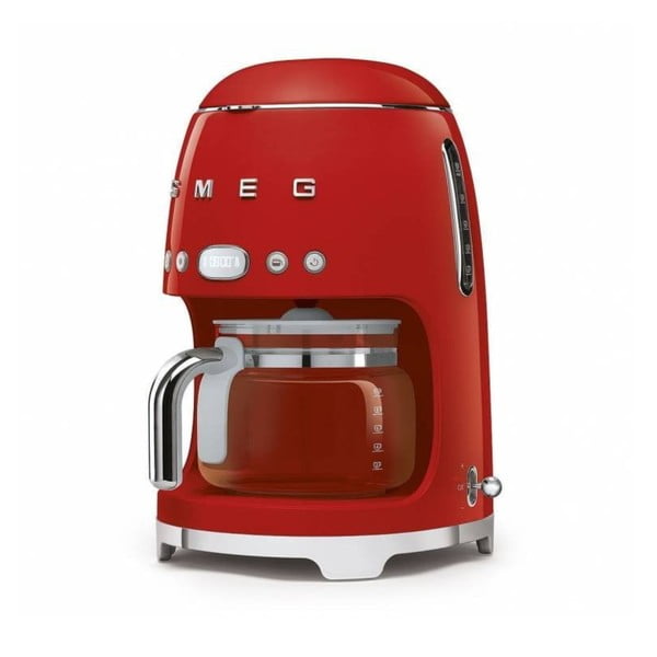 Crveni aparat za kavu za filtriranu kavu SMEG 50&#39;s Retro