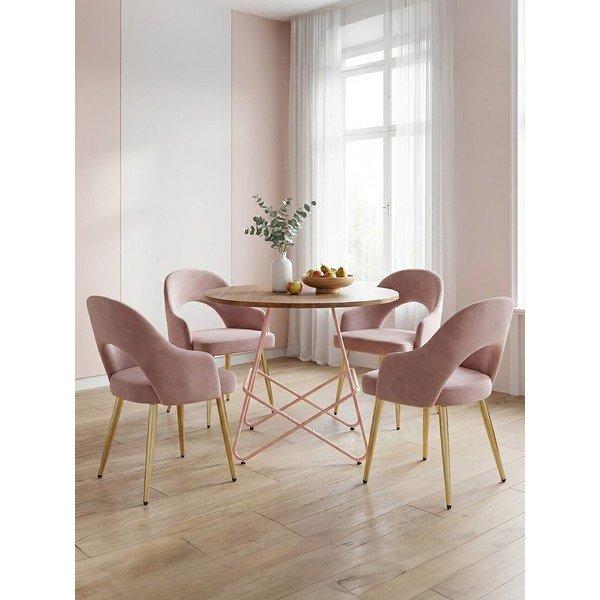Okrugao blagovaonski stol od čvrstog brijesta ø 80 cm District – Premier Housewares-image-4